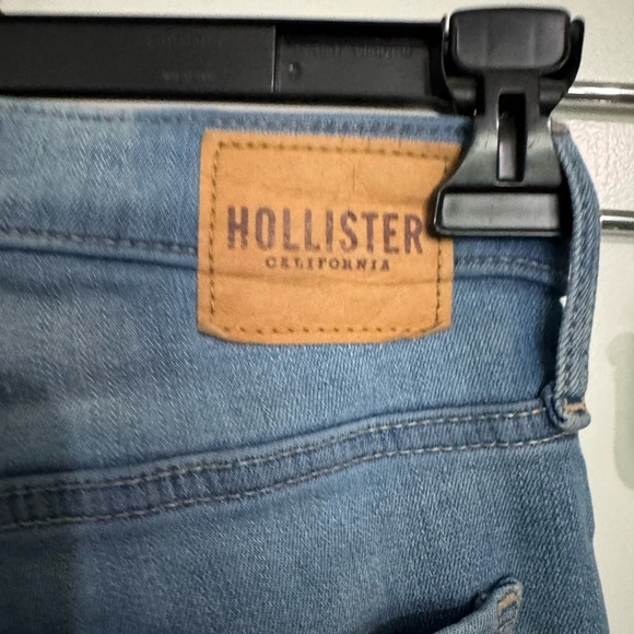 Vintage Hollister Blue Flare butterfly Jeans with Distressed Details - Picture 9 of 13
